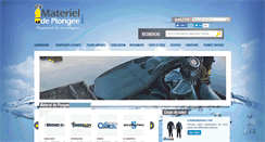 Desktop Screenshot of materiel-de-plongee.com